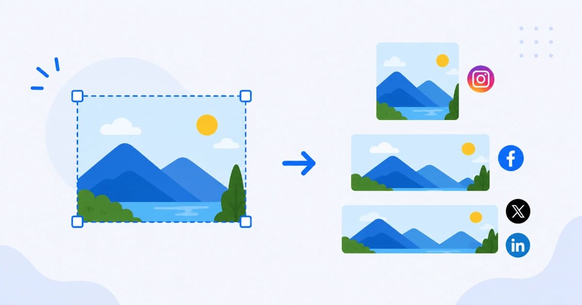 How to crop images for social media with ratio presets - Convert Freely